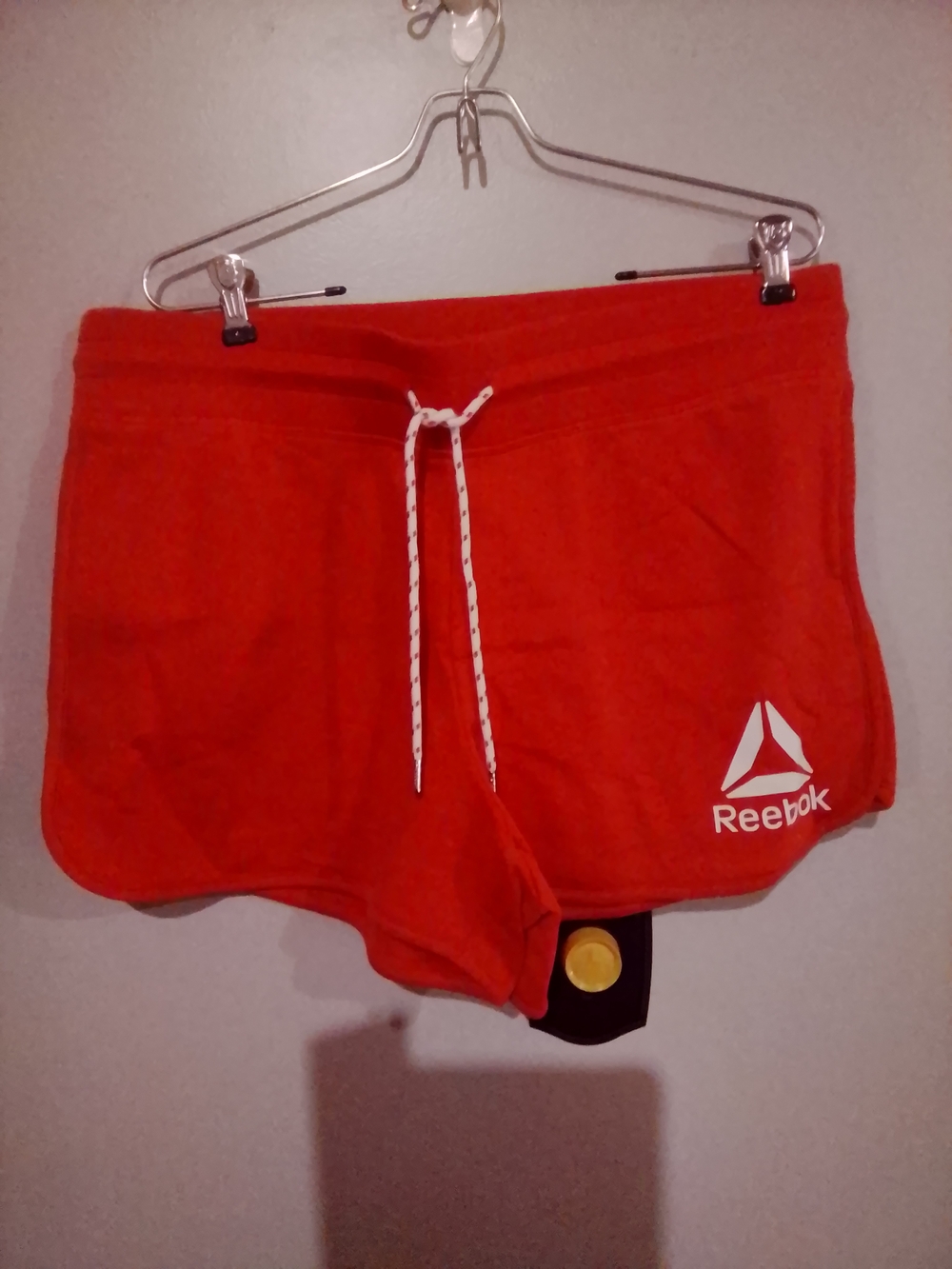 Reebok Red An Grey Women’s Drawstring Athletic Shorts